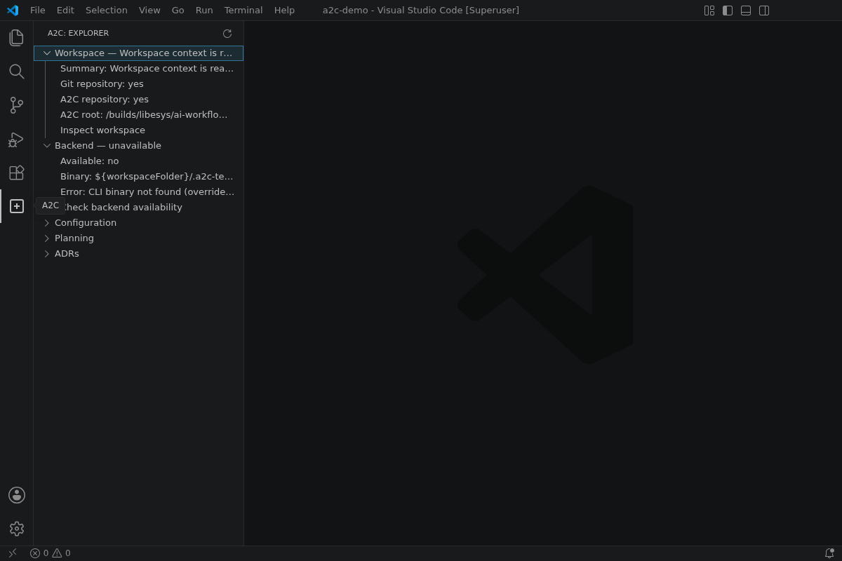 Workspace status details